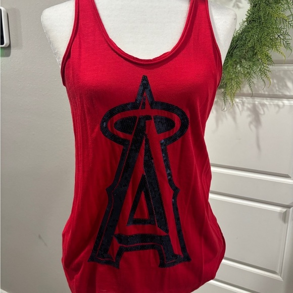 PINK Victoria's Secret Tops - PINK Los Angeles Angels Baseball Sequin Tank Top